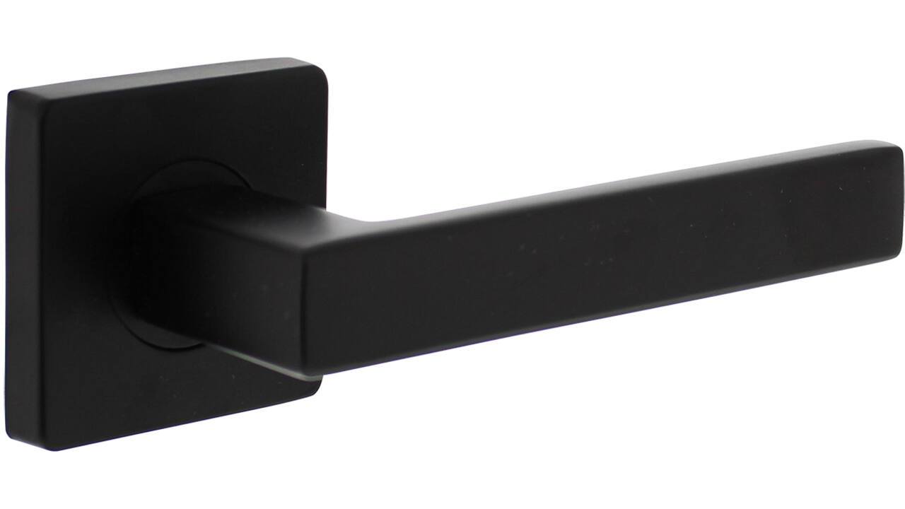 Gatdeel links Hera op rozet verdekt 55x55x10mm met nokken zwart