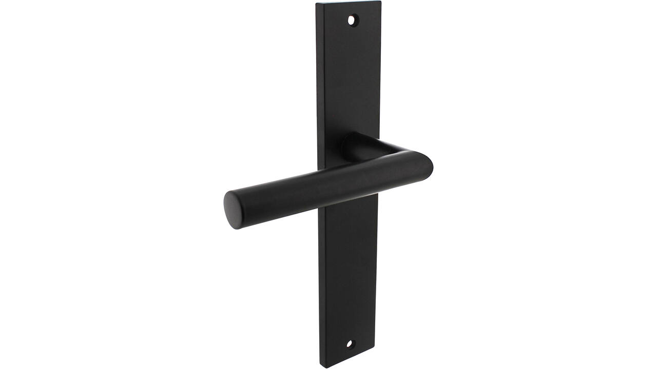 Gatdeel rechts Bastian op schild rechthoekig 245x45mm blind zwart