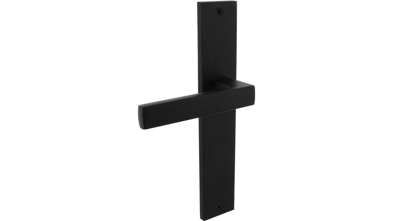 Gatdeel rechts Hera op schild rechthoekig 245x45mm blind zwart