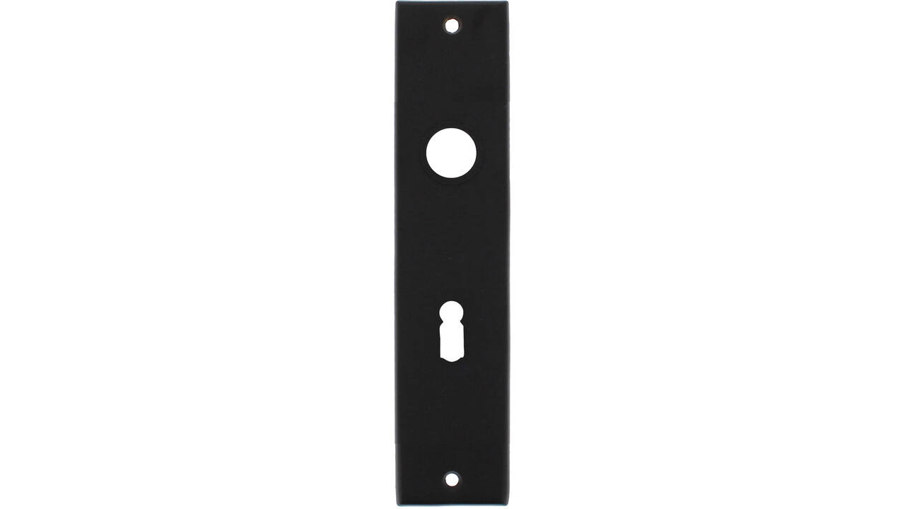 Schilden rechthoekig 181x41x7mm sleutelgat 56mm zwart