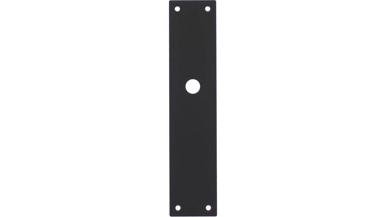 Schilden rechthoekig 250x55x2mm blind structuur zwart