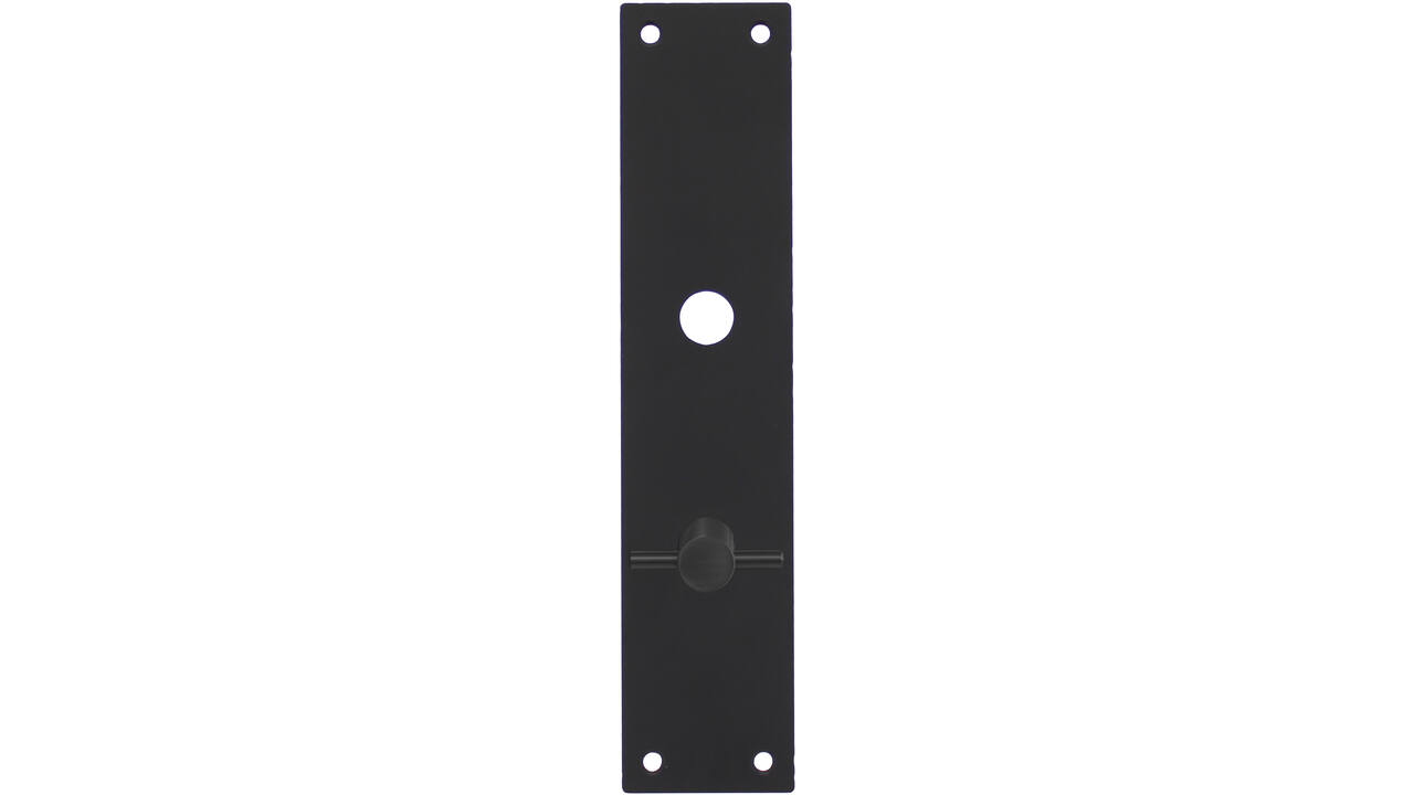 Schilden rechthoekig 250x55x2mm wc 63/8mm structuur zwart