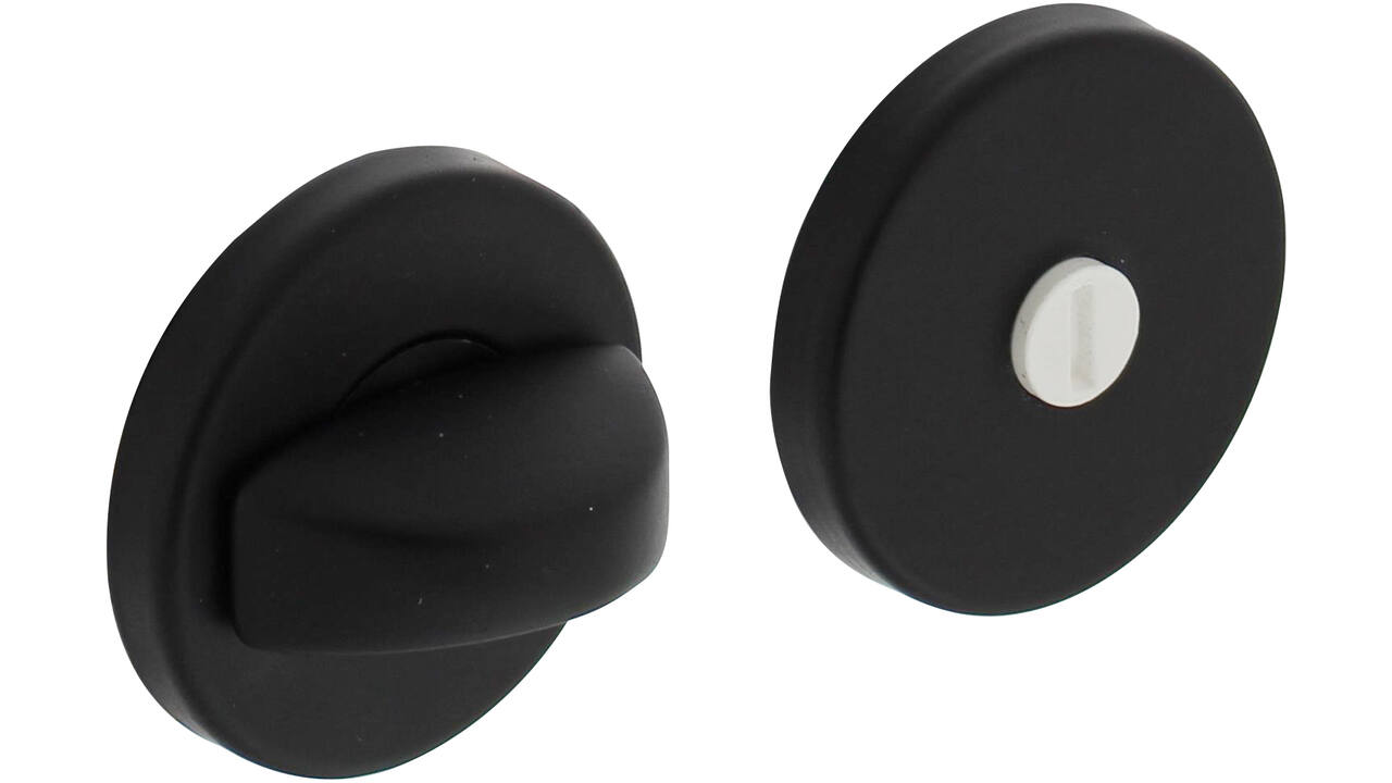 WC-sluiting verdekt ø50x7mm met nokken en stift 8x8mm zwart