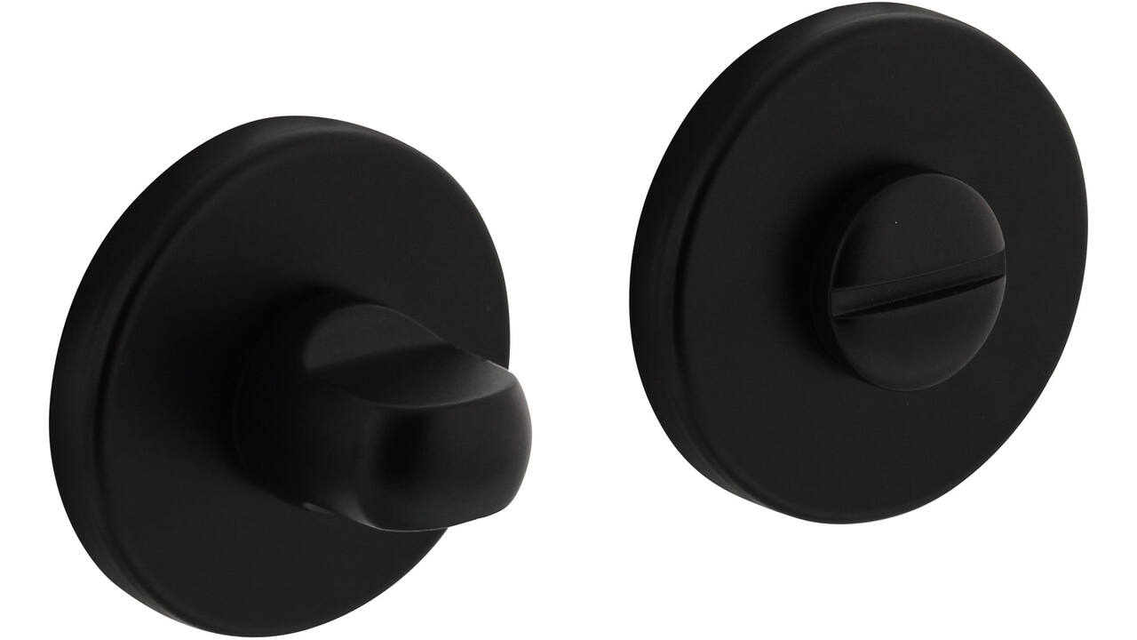 WC-sluiting verdekt ø51x5mm met nokken en stift 8x8mm zwart