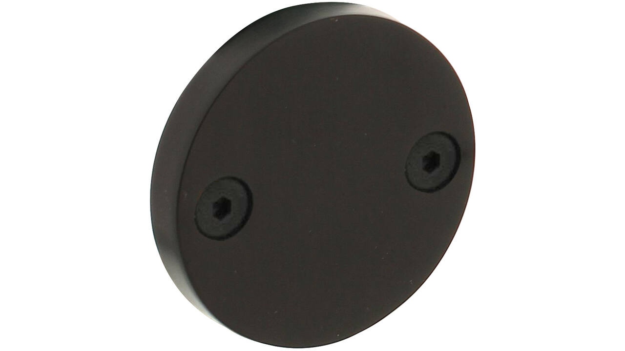 Afdekrozet ø55x8mm PVD zwart