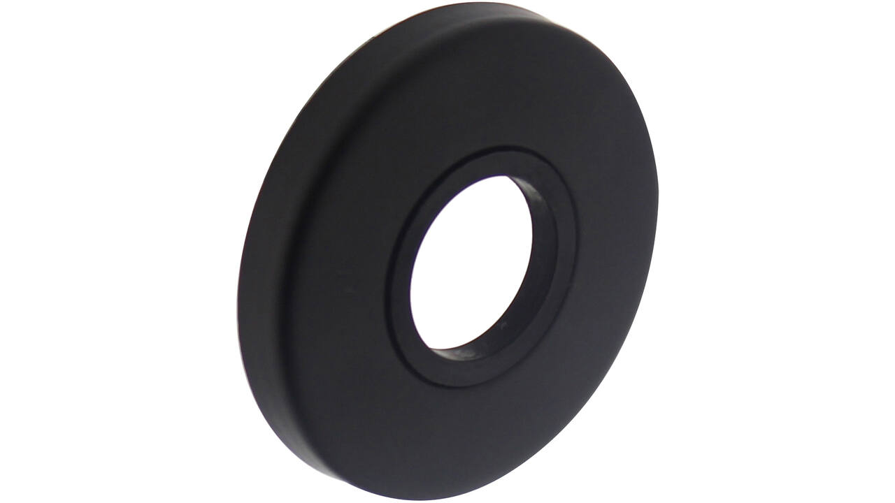 Rozetten verdekt ø49x7mm zwart
