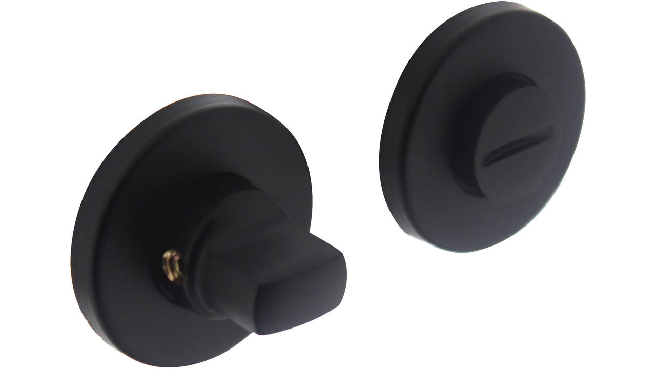 WC-sluiting verdekt ø49x7mm met stift 8x8mm zwart
