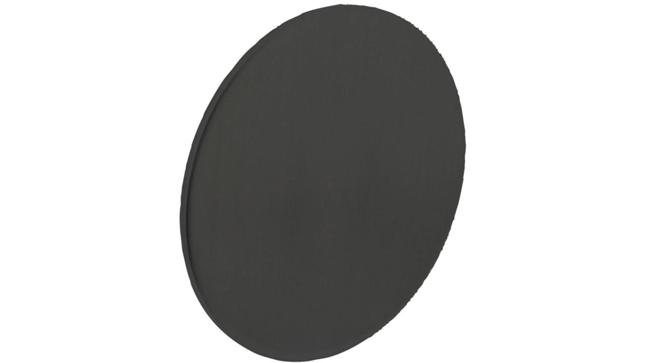 Afdekrozet zelfklevend ø55x2mm structuur zwart