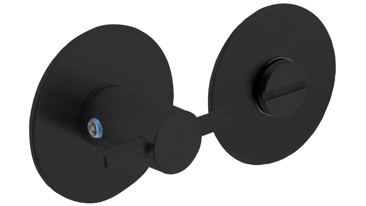WC-sluiting zelfklevend ø55x2mm met stift 8x8mm structuur zwart