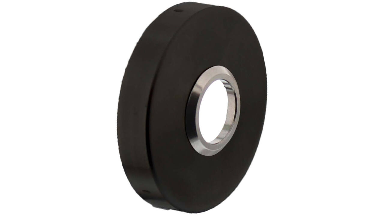 Rozetten verdekt ø53x10mm structuur zwart