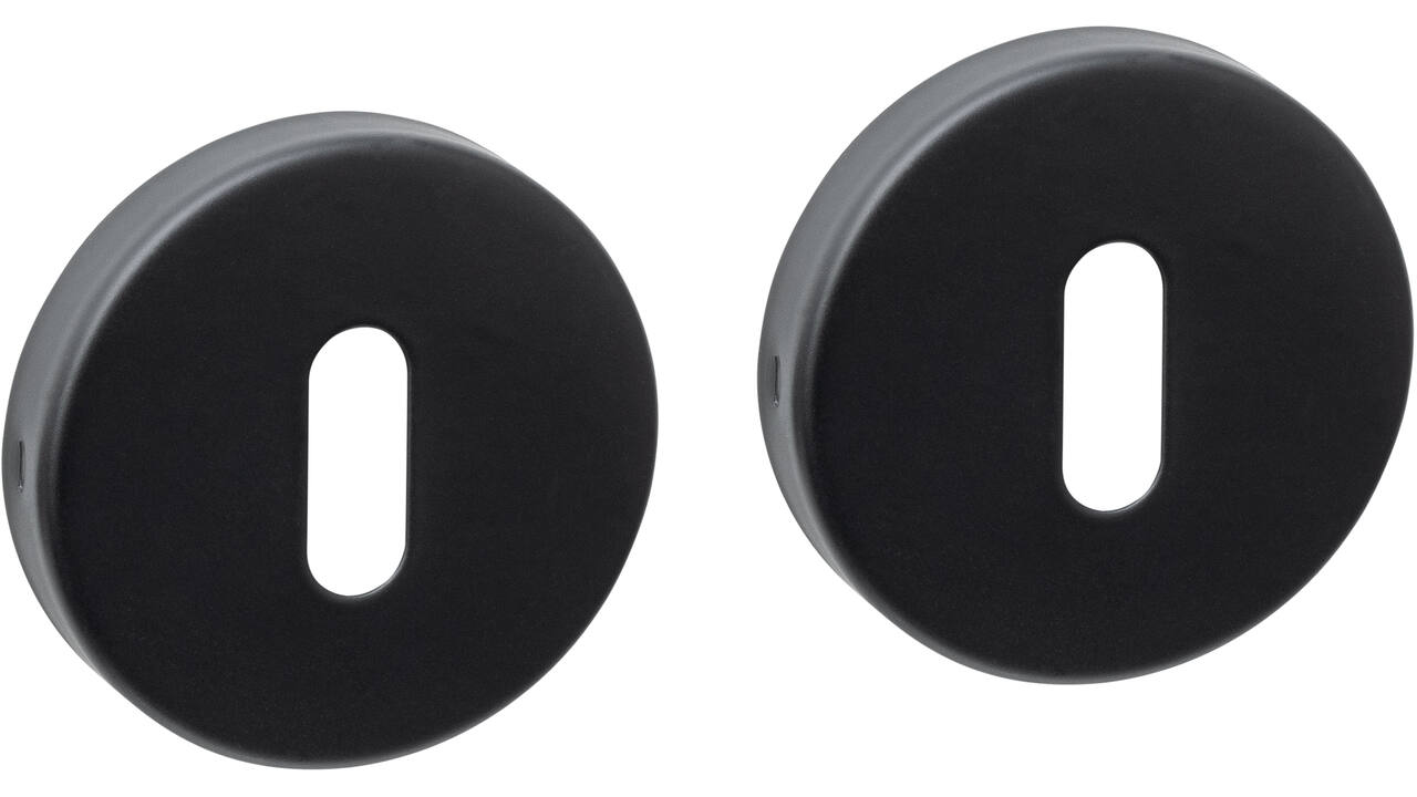 Sleutelrozetten basic verdekt ø53x10mm zwart