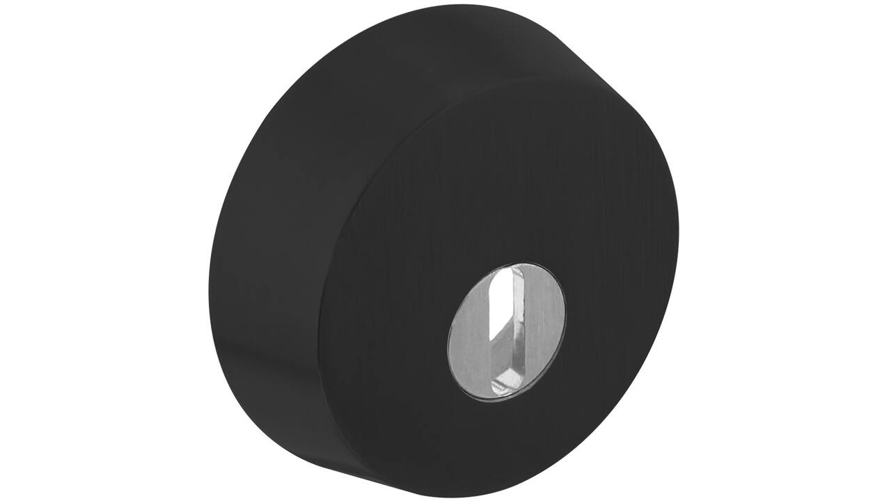SKG3 veiligheidsrozet rond ø59x18mm tbv oplegsloten met kerntrekbeveiliging structuur zwart