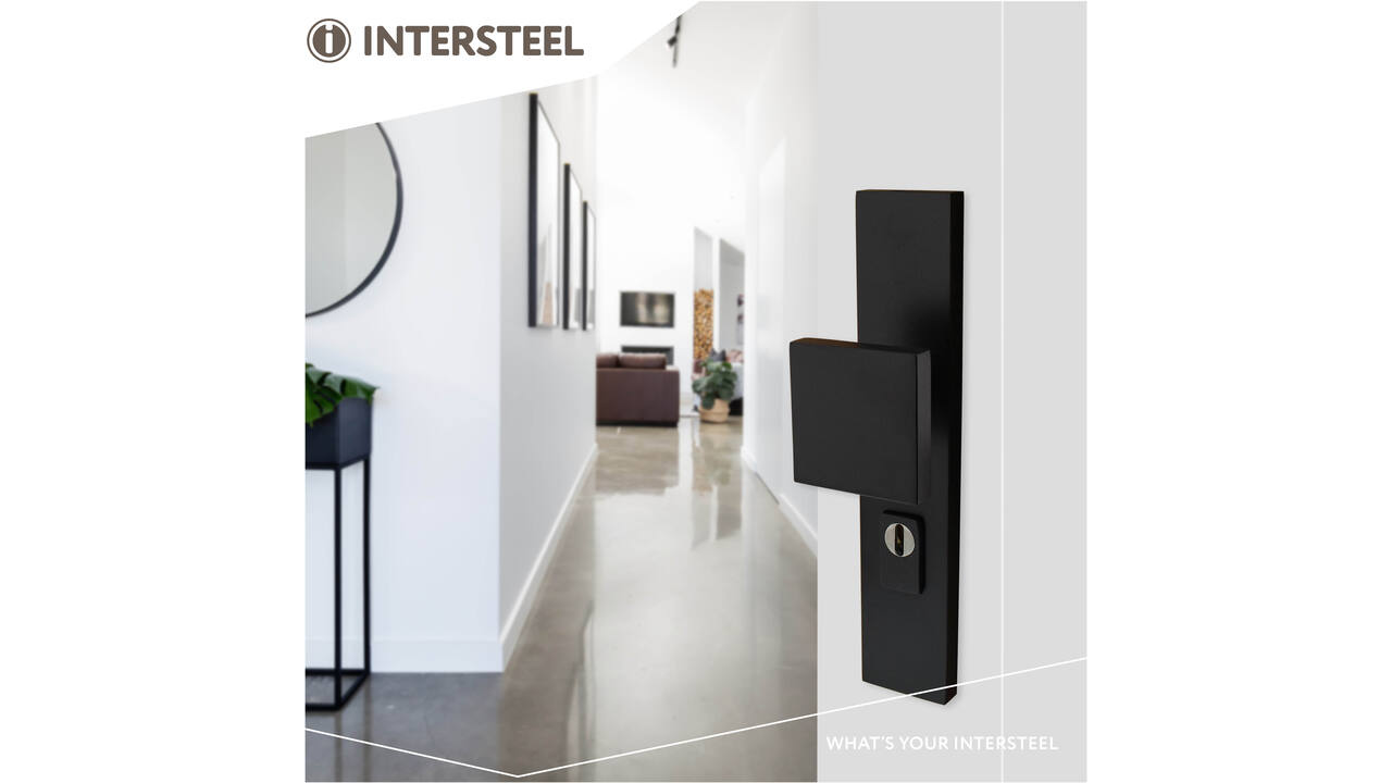 SKG3 veiligheidsschilden rechthoekig 250x50mm met greep profielcilindergat 72mm met kerntrekbeveiliging structuur zwart
