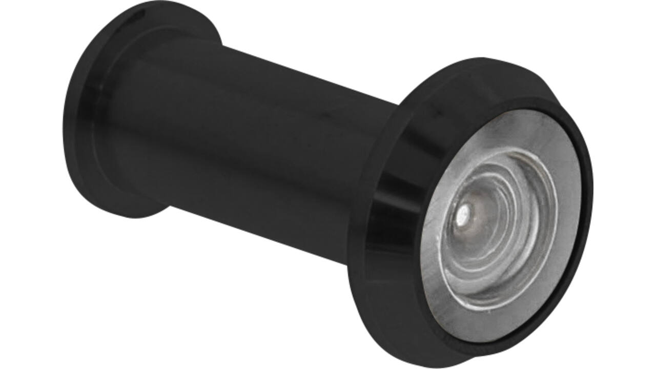 Deurspion 180° deurdikte 35-60mm, ø14mm zwart