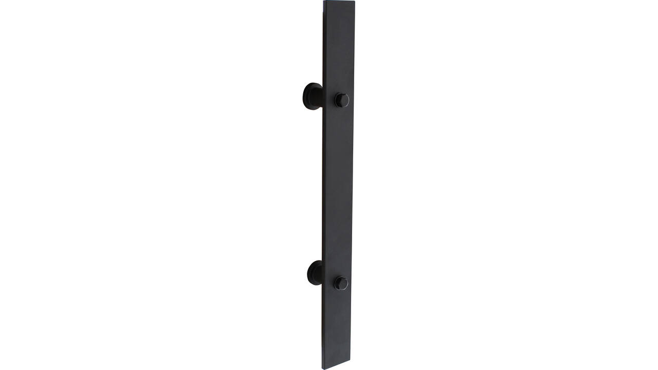Deurgreep plat 800x40mm tbv schuifdeur zwart