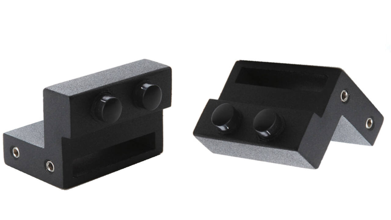 Set van 2 stoppers tbv UITSLUITEND schuifdeursysteem 450121 zwart