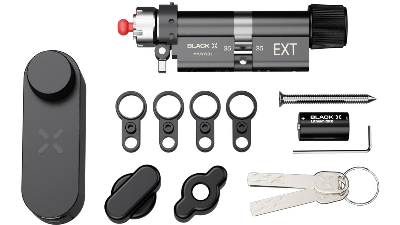 Black X Smart Lock 35/35mm - 45/45mm zwart