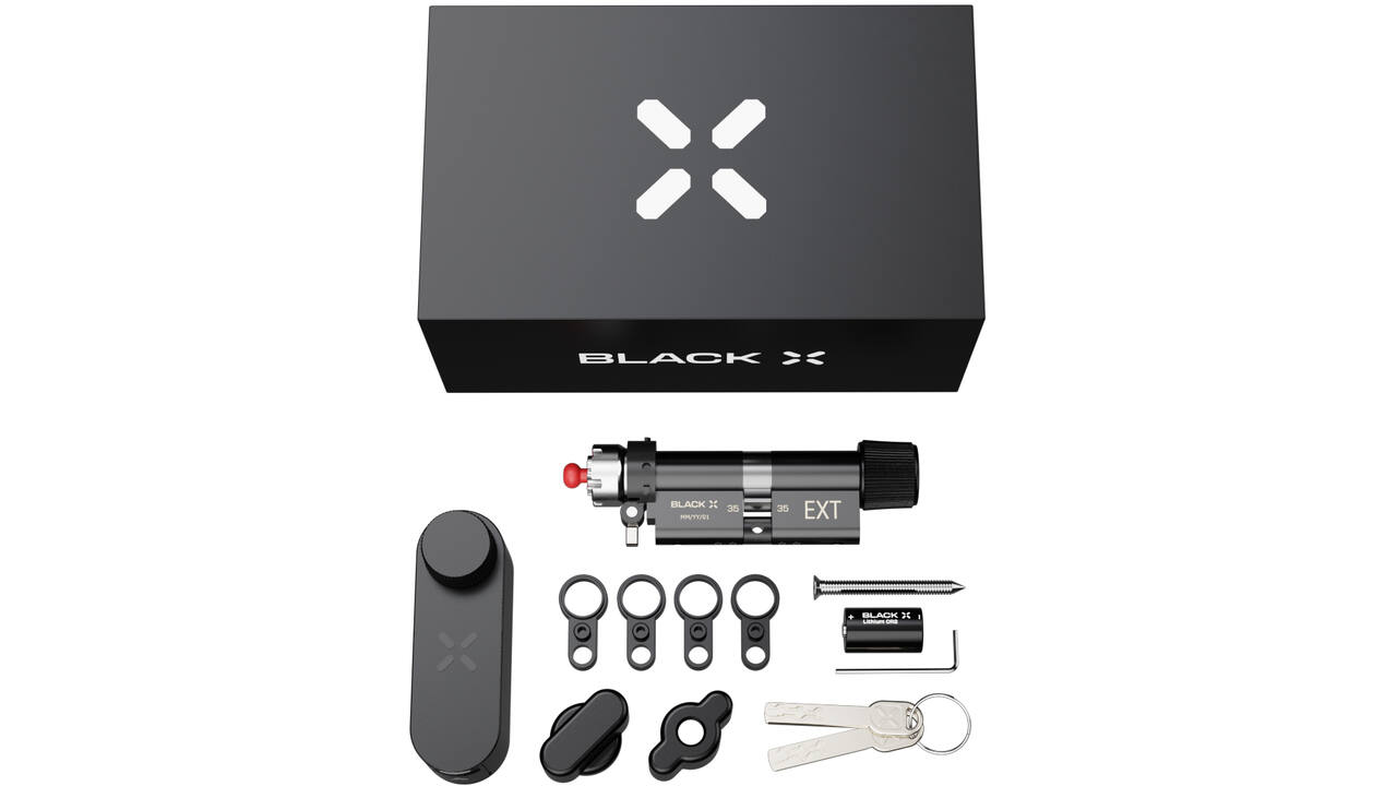 Black X Smart Lock 35/35mm - 45/45mm zwart