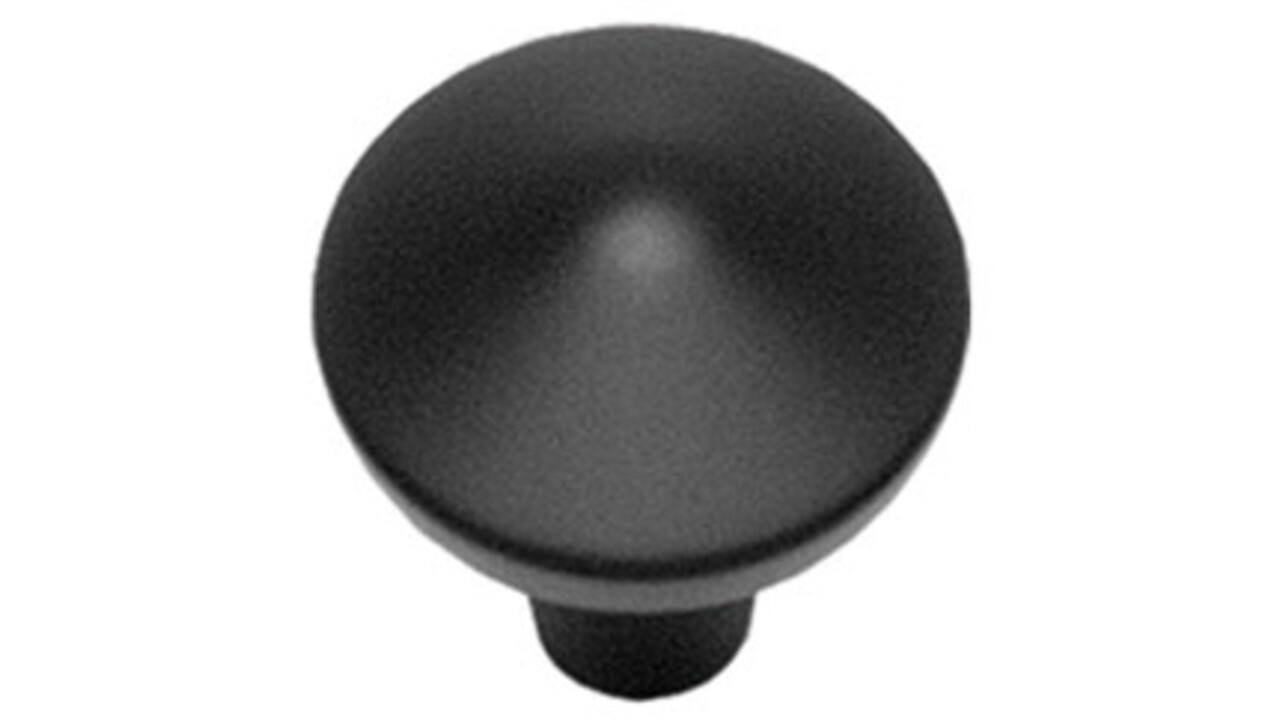 Meubelknop punt rond ø20mm zwart