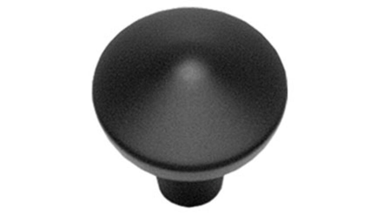 Meubelknop punt rond ø25mm zwart