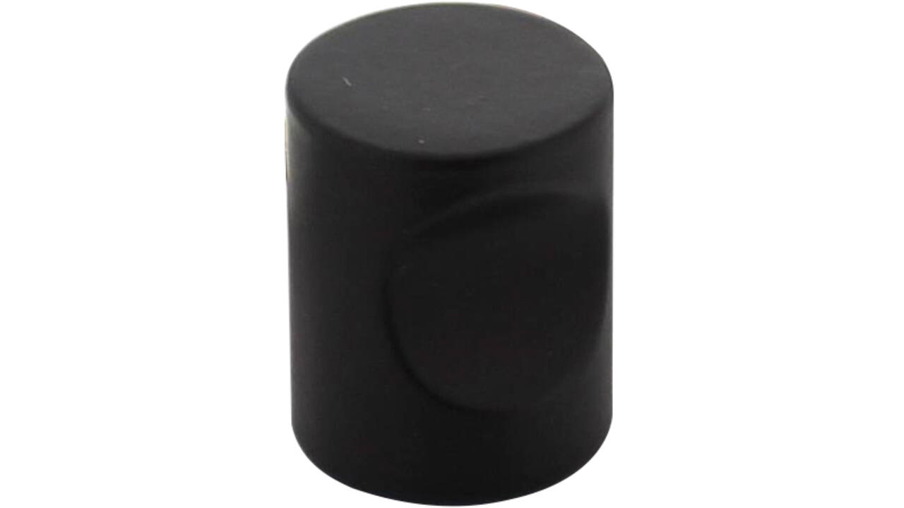 Meubelknop vingergrip ø18mm zwart