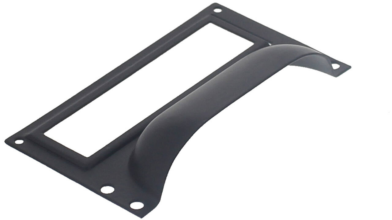 Etiketgreep 73 x 43mm zwart