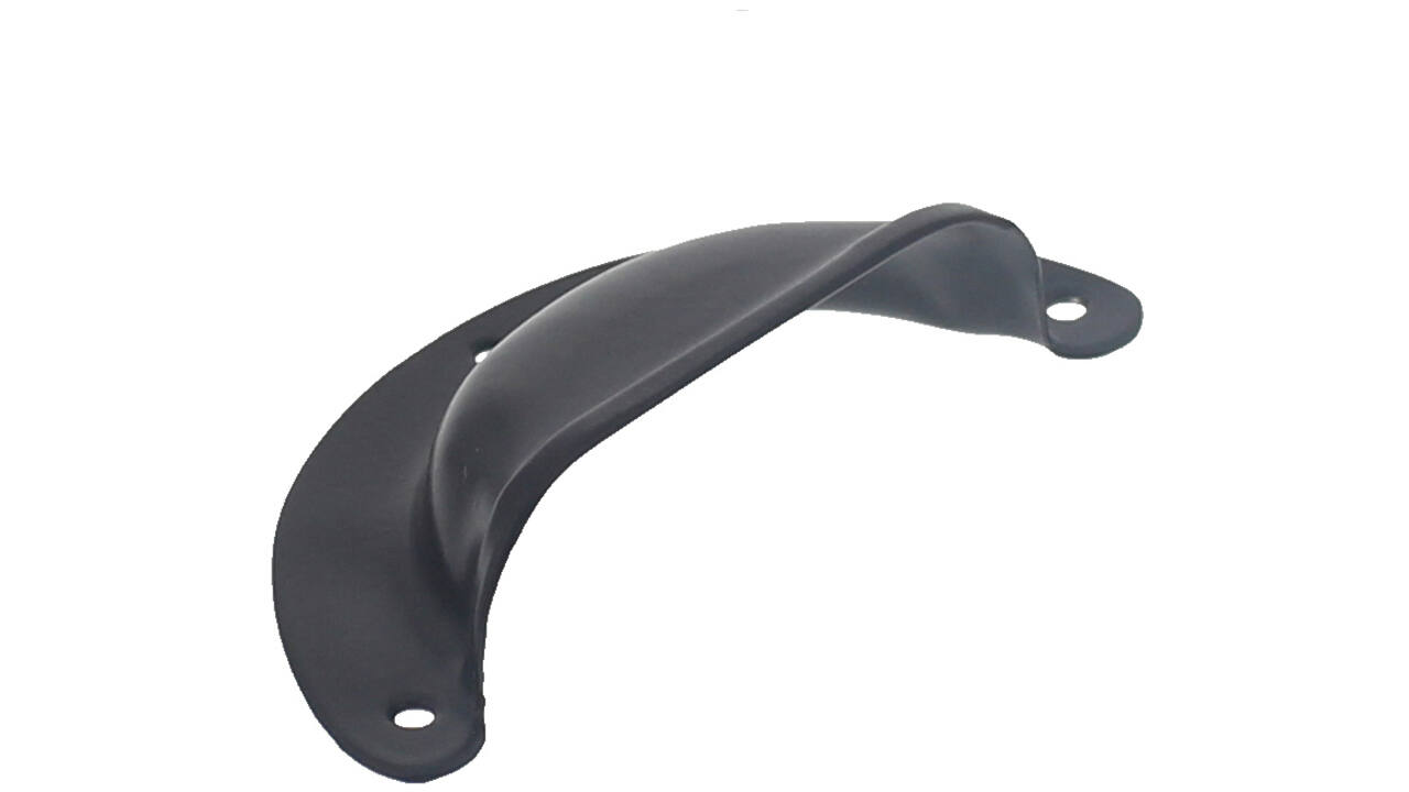 Komgreep geperst 73x33mm zwart