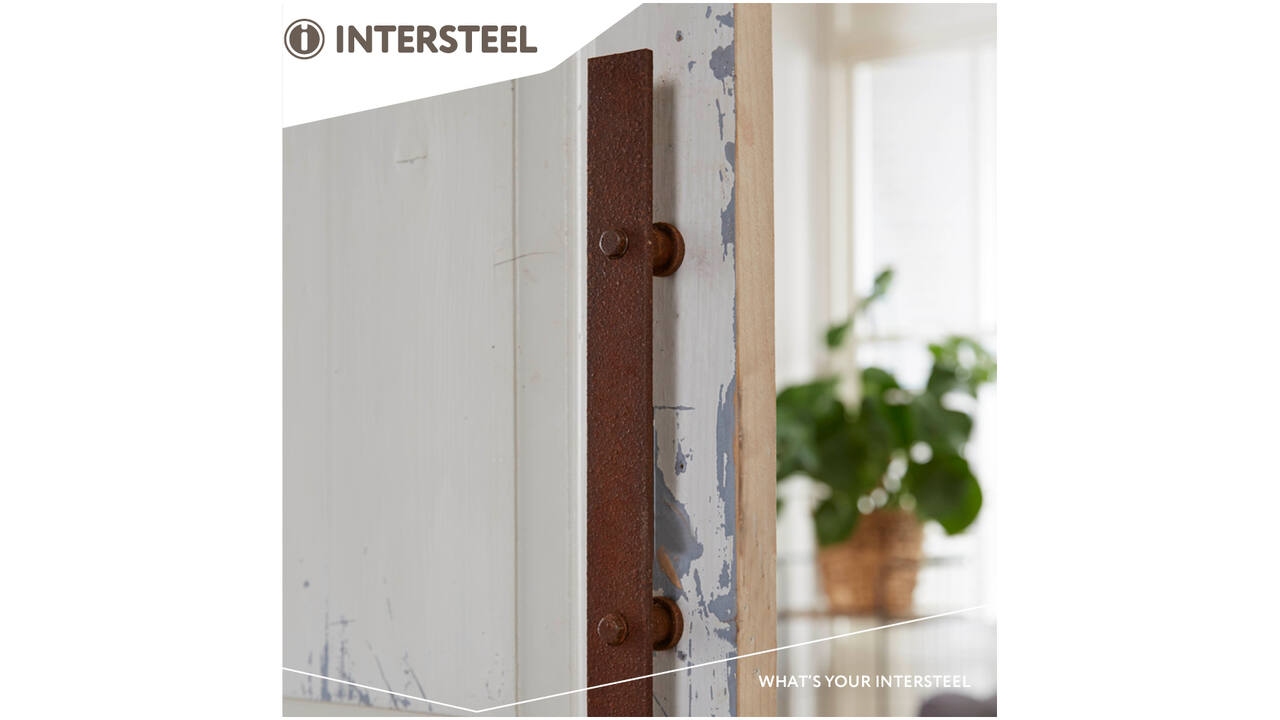 Deurgreep plat 400x40mm tbv schuifdeur antiek