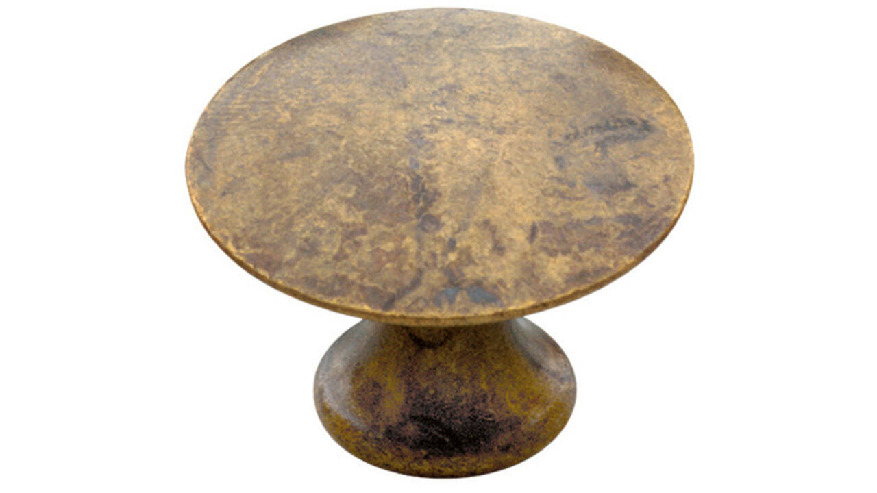 Meubelknop glad rond ø25mm antiek