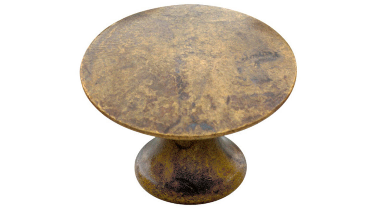Meubelknop glad rond ø30mm antiek