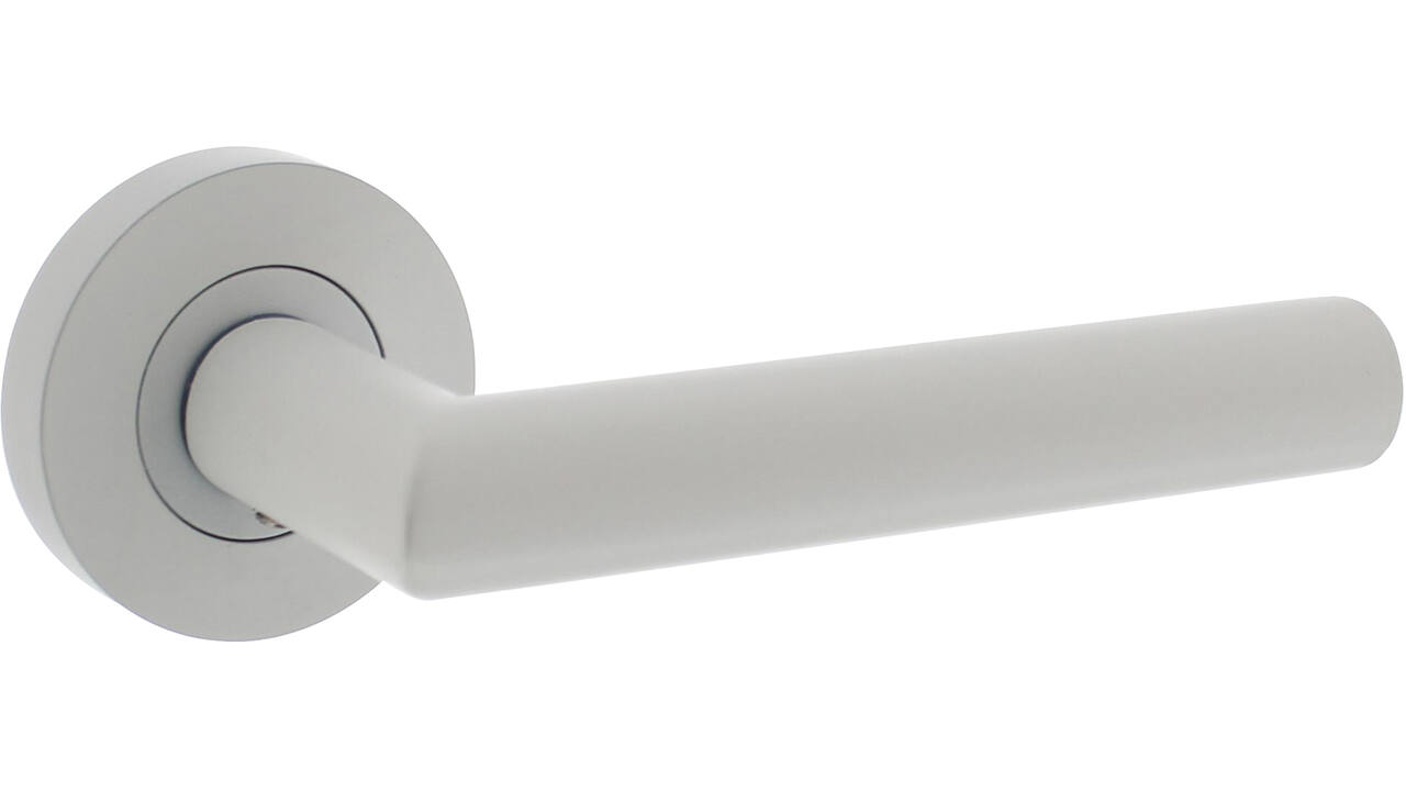 Gatdeel rechts Bastian op rozet verdekt ø52x10mm met nokken wit