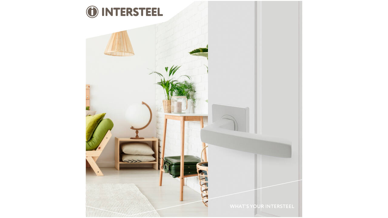 Deurkruk Minos op rozet verdekt 55x55x10mm met nokken wit