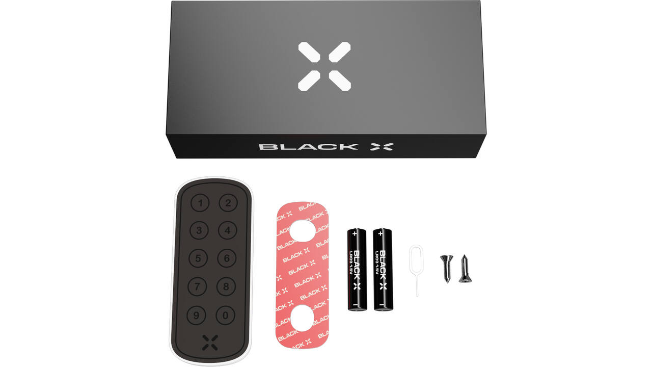 Black X xPad ovaal 100x42mm wit