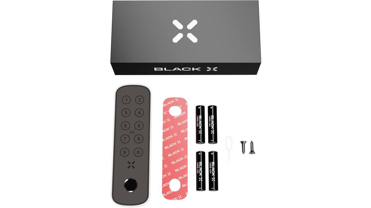 Black X xPad+ ovaal 138x42mm wit