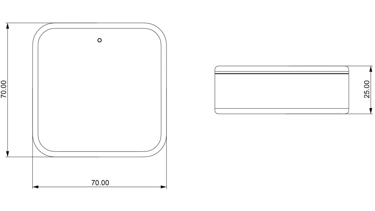 Black X Wi-Fi bridge 70x70x25mm met kabel Type C USB wit
