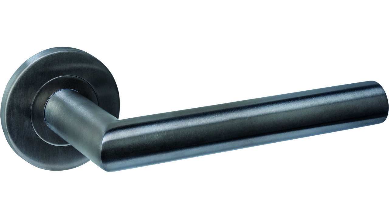 Gatdeel rechts Q 01 op rozet verdekt ø52x6mm PVD antraciet