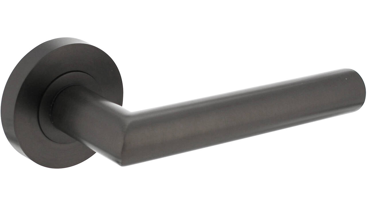 Gatdeel rechts Bastian op rozet verdekt ø52x10mm met nokken antraciet grijs