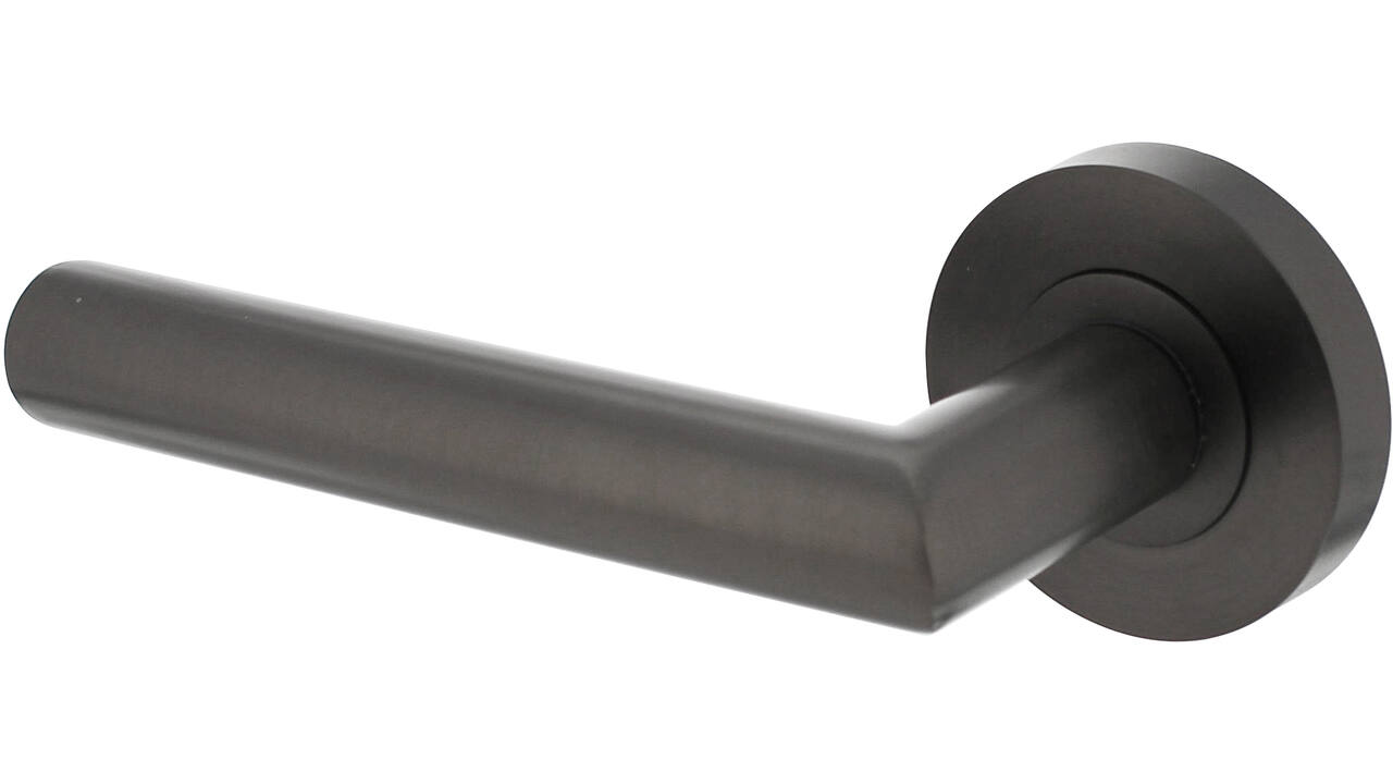 Gatdeel links Bastian op rozet verdekt ø52x10mm met nokken antraciet grijs