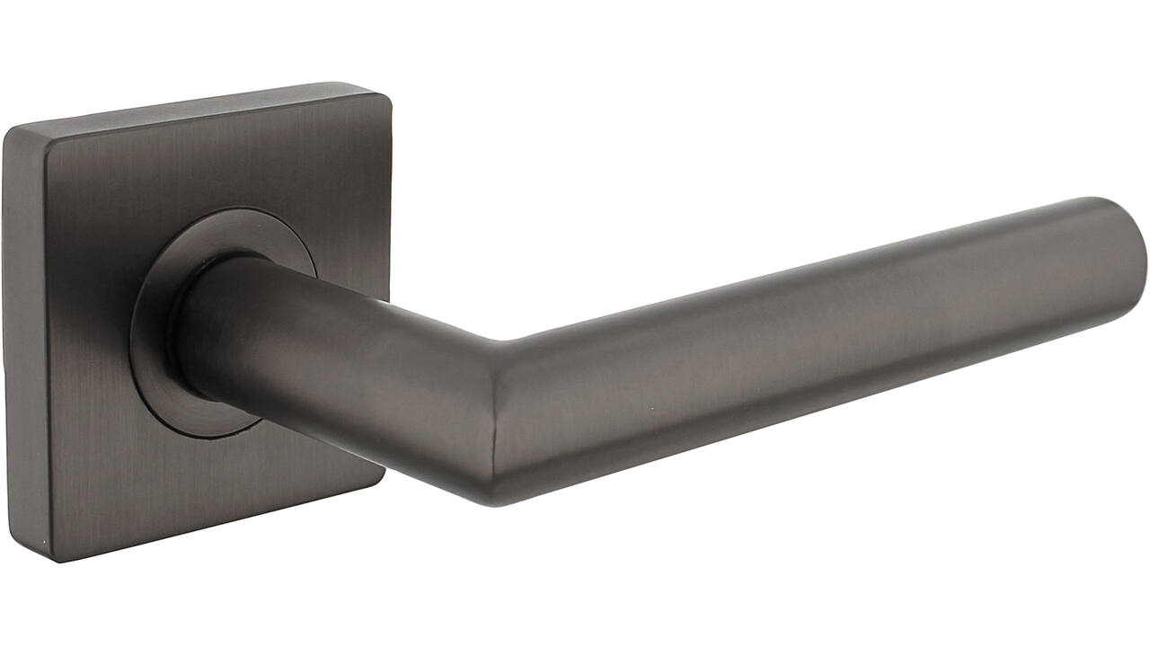 Deurkruk Bastian op rozet verdekt 55x55x10mm met nokken antraciet grijs