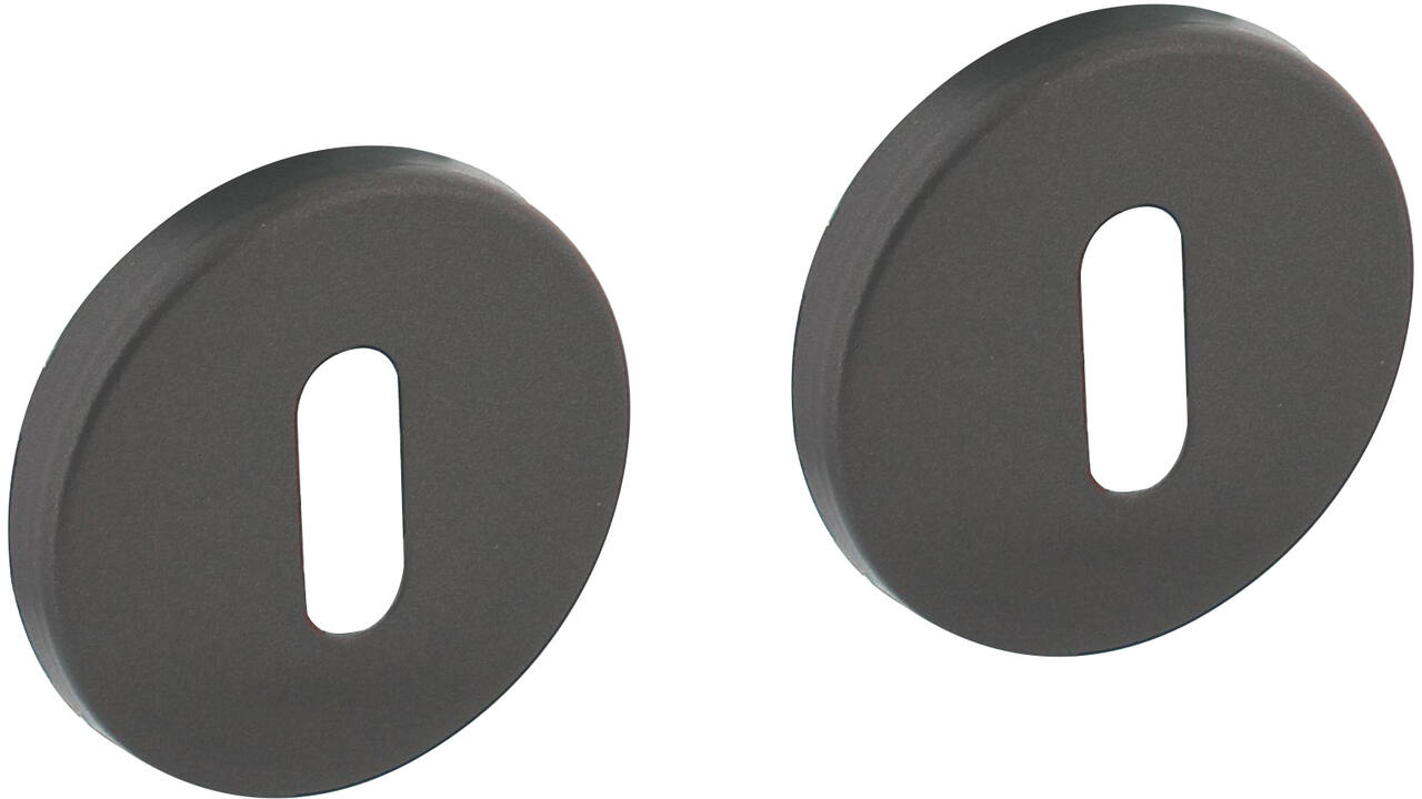 Sleutelrozetten verdekt ø51x5mm met nokken grijs
