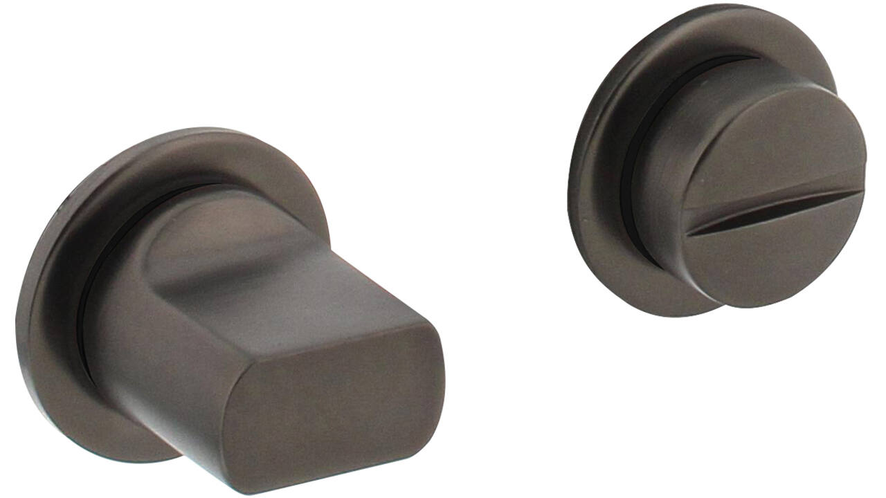 WC-sluiting zelfklevend ø30x3mm met stift 8x8mm antraciet grijs