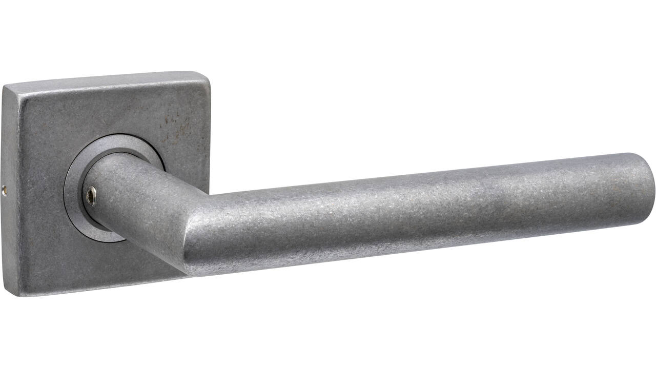 Gatdeel Jura op rozet verdekt 53x53x10mm rvs getrommeld