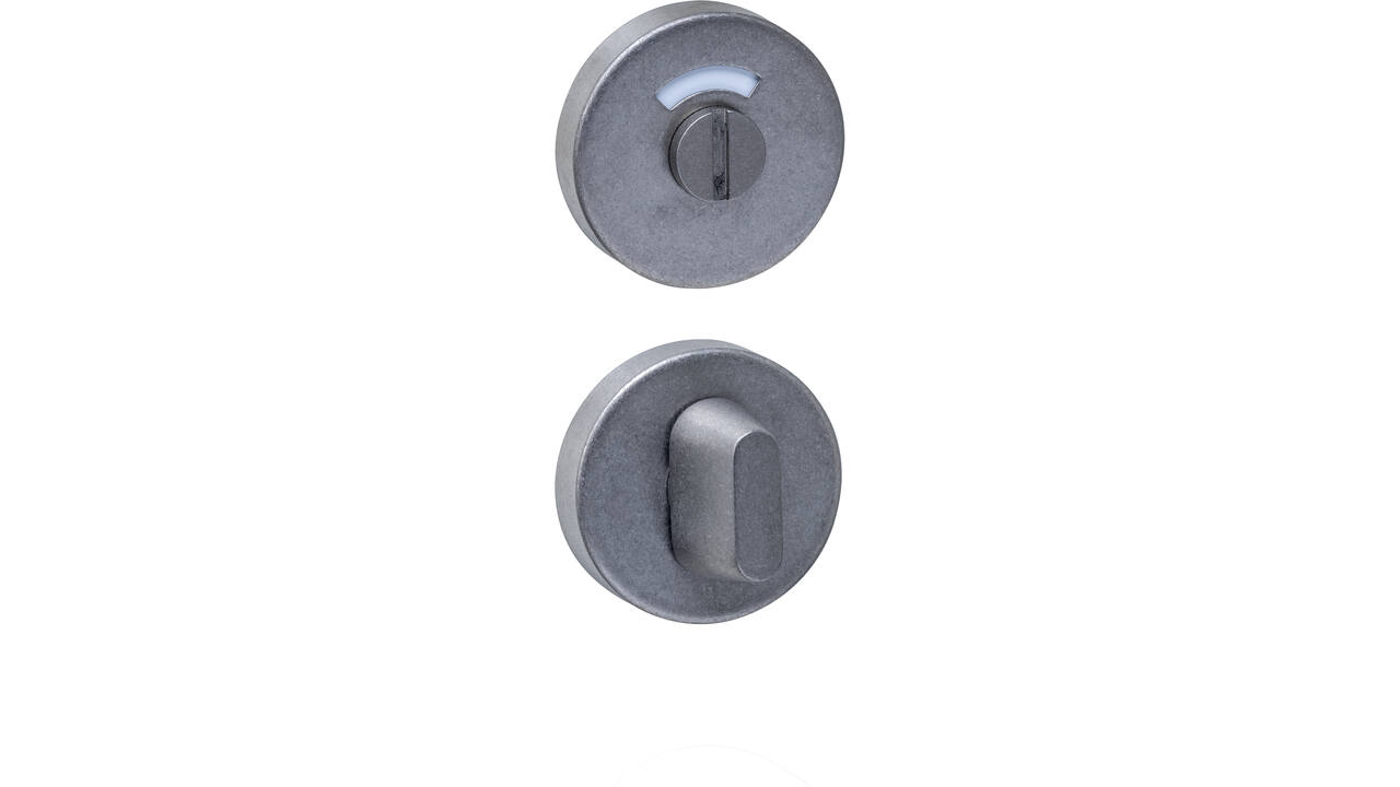 WC-sluiting verdekt ø53x10mm met stift 8x8mm rvs getrommeld