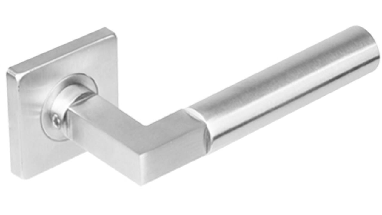 Gatdeel Baustil op rozet verdekt 53x53x8mm met nokken rvs
