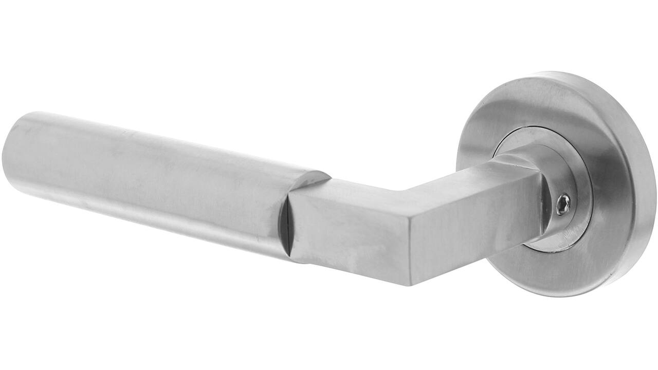 Gatdeel links Baustil op rozet verdekt ø53x8mm met nokken EN1906/4 rvs