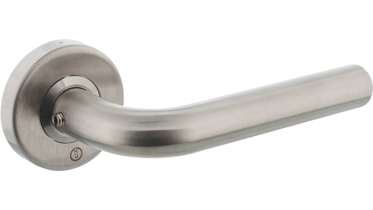 Gatdeel Luzern op rozet verdekt ø53x10mm rvs