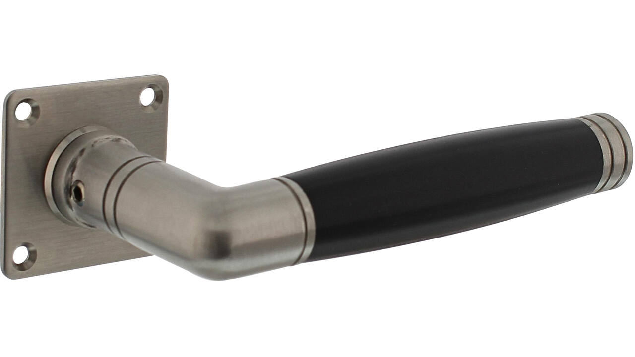 Gatdeel Ton 212 met rozet 42x42x2mm rvs