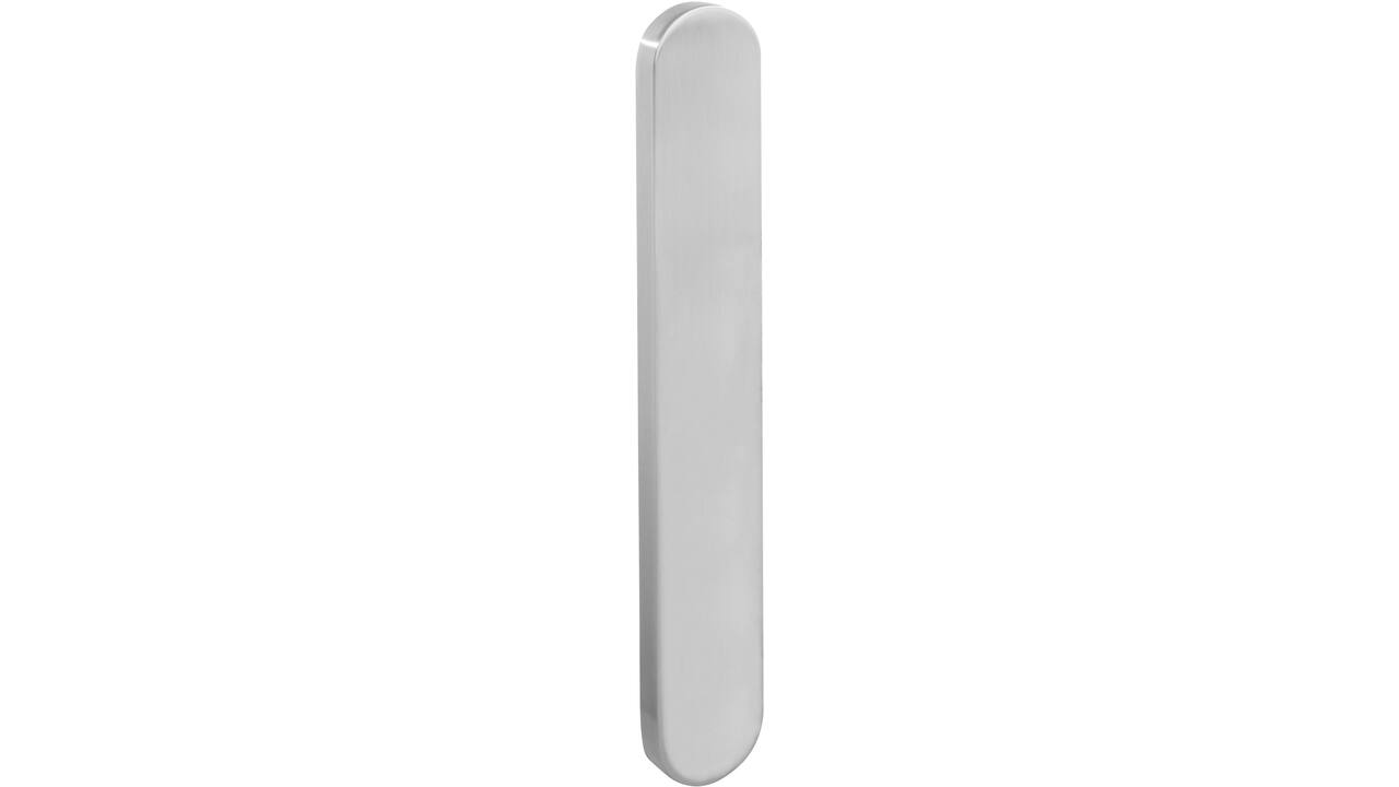 Schilden ovaal verdekt XL 278x40x10mm geheel blind rvs