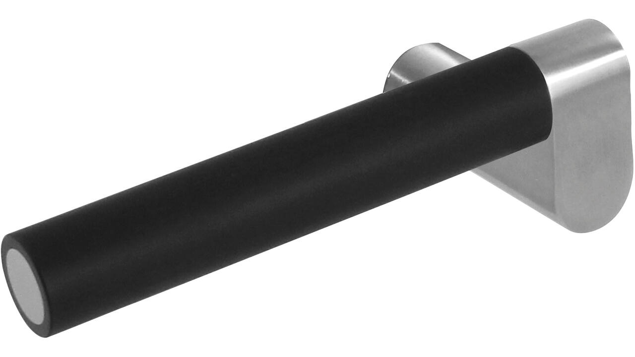 Gatdeel links Munnikhof Dock Black met rozet verdekt ø53x5mm rvs