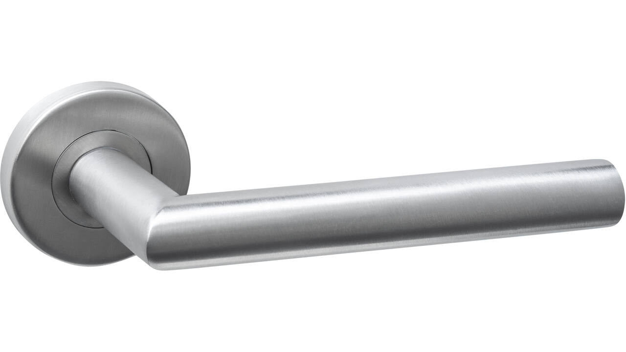 Deurkruk Jura basic op rozet verdekt ø53x10mm rvs